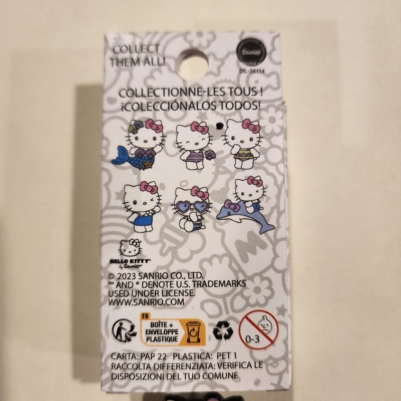 Loungefly Hello Kitty Summer Glitter Mermaid Blind Box Enamel Pin Swim Suit Open - Picture 7 of 10